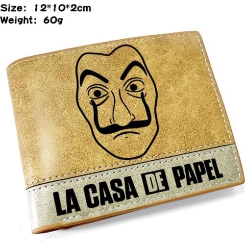 Money Heist Wallet La Casa De Papel Wallet House of Paper Canvas Zipped Coin Purse Money Bag Wallet Small Purse Wallets