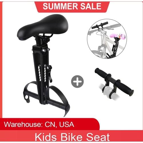Kids Bike Seat & Handle Bar Set Comfortable PU Leather Bicycle Saddle Kids Mountain Bike Seat Road MTB Bicycle Seat For Children