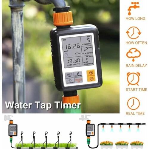 LCD Electronic Automatic Irrigation Timer Watering Hose Water Sprinkler Controller Agriculture Irrigation System Timer Tools