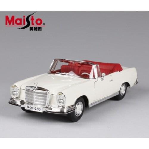 1:18 Simulation Diecast alloy Antique car model toy For benz 280 Classic version diecast Metal vintage car model for collecting