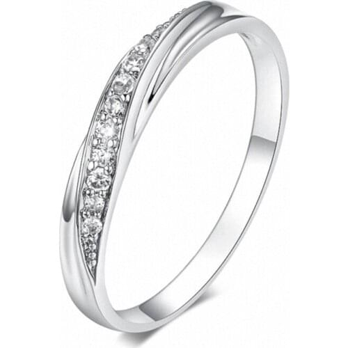 TRACYSWING Elegant Ring For Women With Top Quality Cubic Zircon Hot Sale Jewelry Anti Allergy Dropship Wholesale #RA11410w