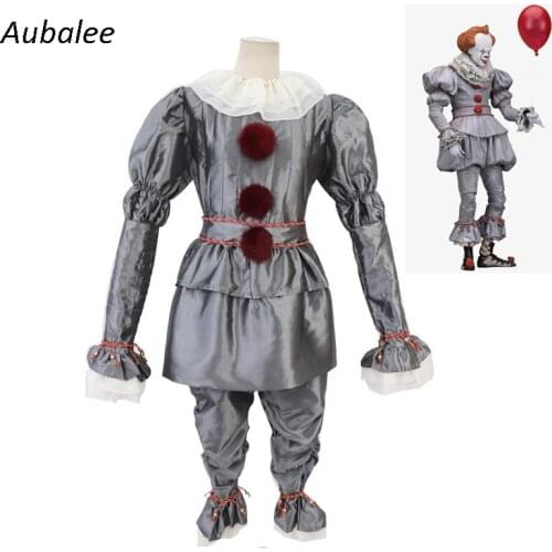 Joker Pennywise Cosplay Costume Stephen King It Chapter 2 Horror Clown Scary Halloween Party Costume For Adult