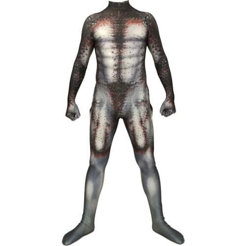 Adults Kids Male Man Boys Predator Cosplay Costume Movie The Predator Zentai Suit Superhero Halloween Bodysuit Jumpsuit