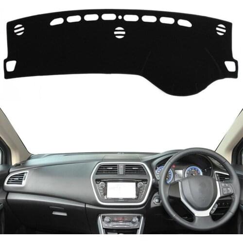For Suzuki SX4 S-Cross 2013 2014 2015 2016 Dashmat Dashboard Cover Mat Pad Sun Shade Instrument Protector Carpet Car Accessories