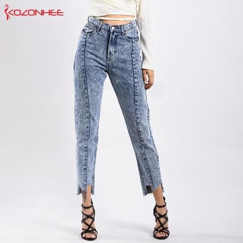 Kozonhee Womens Boyfriend Jeans