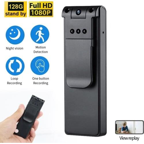 8 Hours USB Mini Camera Portable 1080P HD DV Camcorder Wearable Infrared Night Vision Pocket Digital DVR Cam Micro DV Camcorder