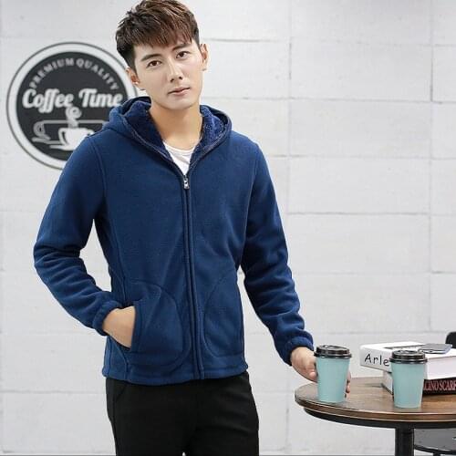 Autumn Winter New Mens Warm Hoodie Korean Fashion Sweater Fleece Thickening Mens Fleece Jacket Chaquetas Hombre Large Size 8XL
