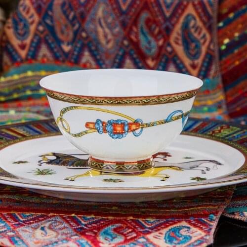 Ceramic Flatware Tableware Set Rice/Noodles Bowl Plate Fish Dish Soup Pot Spoon Bone China Kitchen Utensils Wedding Gifts