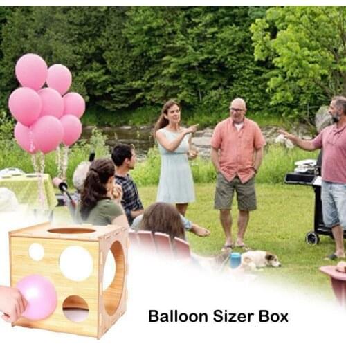 Professional9 Holes Collapsible Balloon Sizer Box Measurement Tool Stable 2-10 Inch for Birthday Wedding Party