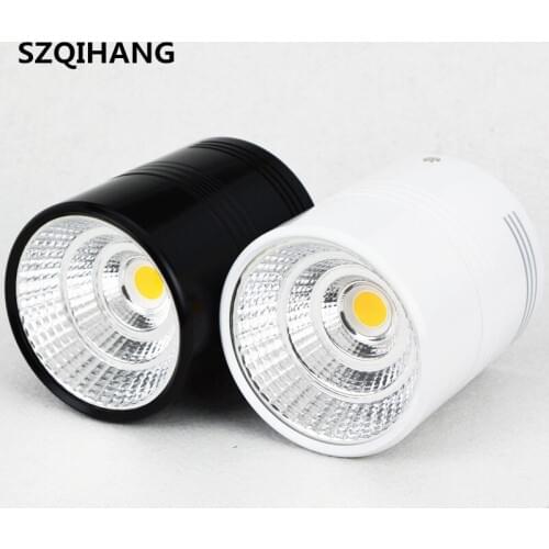 10W 12W 15W 20W LED Downlight Surface Mounted COB Downlight AC110/220V High Lumen Home Luminaire Led spot light with led driver
