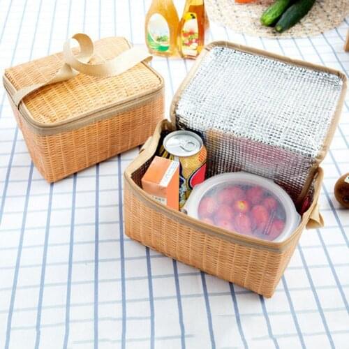 40%HOT Aluminum Foil Thermal Insulated Cooler Lunch Pouch Outdoor Camping Picnic Bag