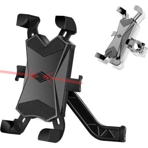 Universal Motorcycle Bicycle Mobile Phone Holder Shockproof Mountain Bike Handlebar Bracket Support Cycling GPS Stand Mount