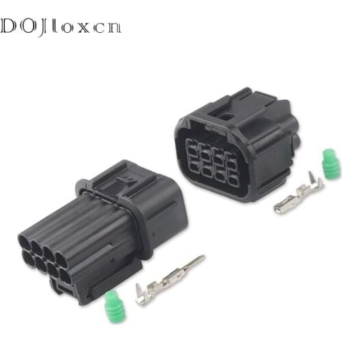 1/5/10/20/50/Sets 8 Pin Waterproof Smartlock LED Headlight Speaker Plug Engine Harness Male Female Connector 6189-7423 6181-6850