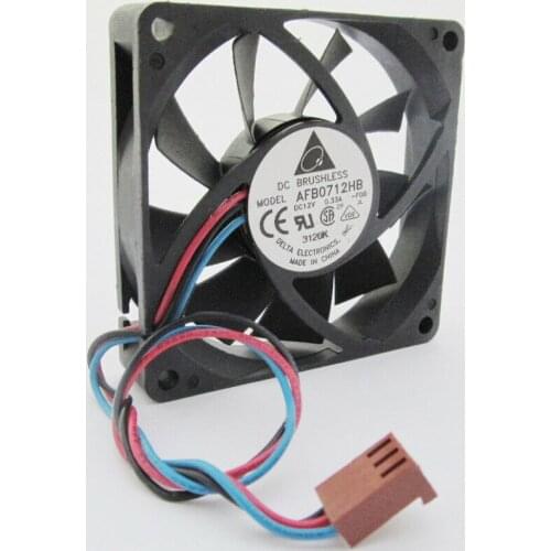 1pc DELTA AFB0712HB 70x70x15mm 70mm 7015 12V 0.33A CPU DC Cooling Fan 3 wire