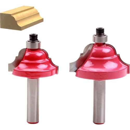 1pc High Quality Double Roman Ogee Edging Router Bit - Large - 8mm shank Dovetail Router Bit Cutter wood working