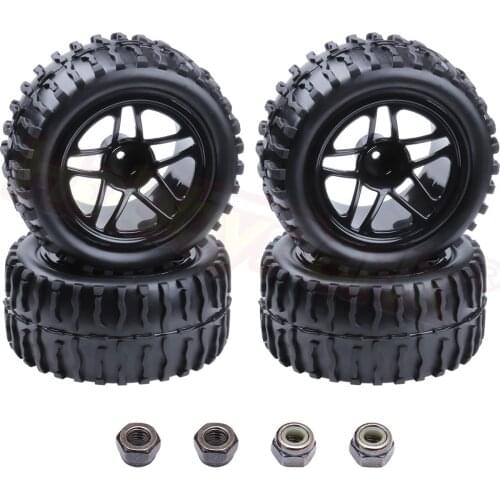 4Pcs 2.2" RC Car Tires Wheel Rim Foam Inserts For RC 1/10 Off Road Monster Truck HSP BRONTOSAURUS 94111 Himoto Redcat HPI Racing