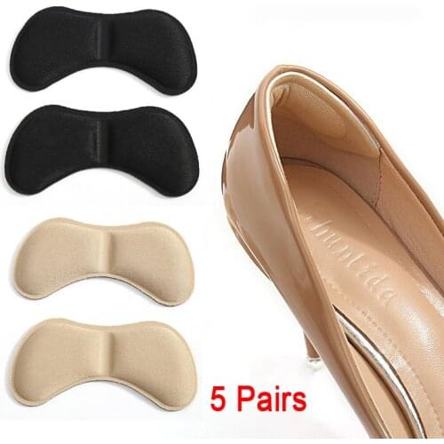 5 Pairs Thicken Anti-friction Anti-Wear heel Insoles Women Protector Sticker Heel Pad Foot Care Anti Keep Abreast Heel Pads