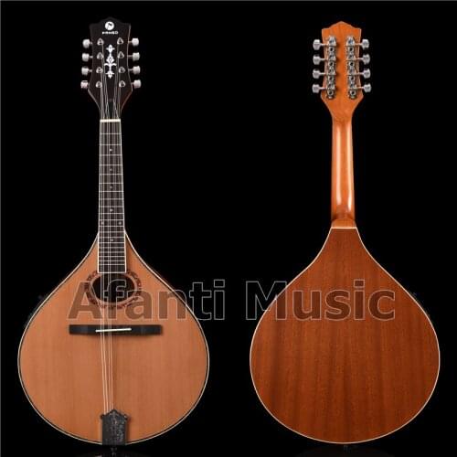Afanti Music Solid Red Pine Bouzouki Mandolin with EQ (ABZ-001)