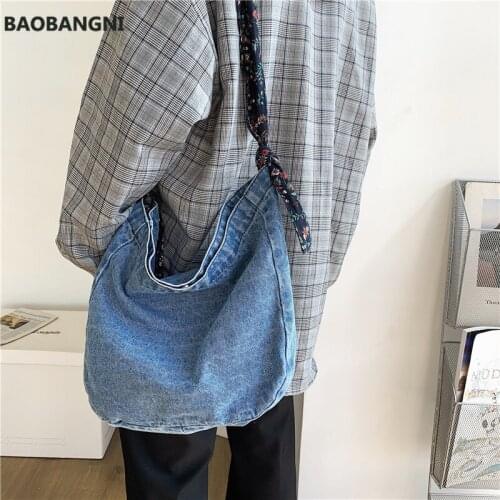 Big Capacity Solid Color Canvas Bag Female Messenger Bag For Women Shoulder Bag Designer High Quality Crossbody Bag Sac A Main