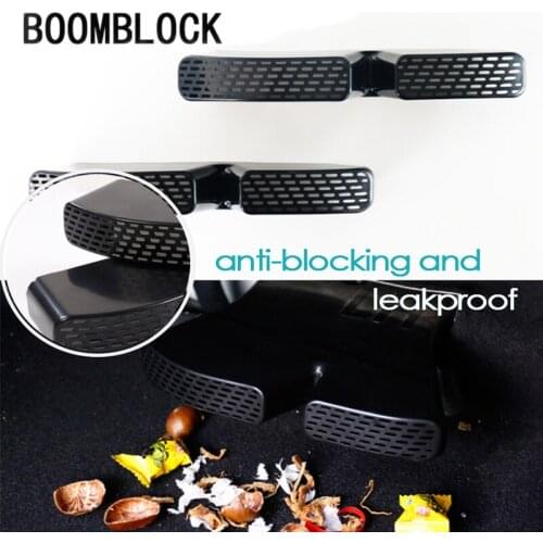 BOOMBLOCK 2pcs/set Car Covers Trim Air Outlet Carbon Stickers For Hyundai Tucson 2016 2017 2018 For Hyundai Tucson Accessories