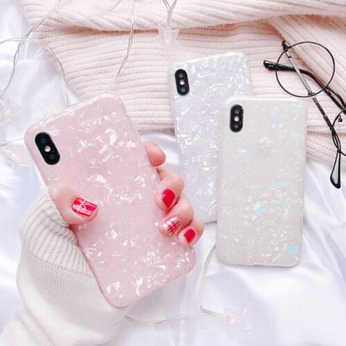 Glitter Phone Case For huawei P20 P20 pro P30 P30 pro nova3 nova4 marble Dream Shell Pattern Soft TPU silicone cases Cover coque