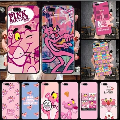 Pink Panther Phone Case For Xiaomi Mi Note 8 9 10 11 9T 10T A3 Lite Pro Ultra black silicone waterproof art cover 3D back pretty