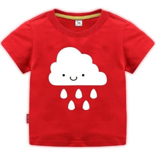 Kids Shirts T-Shirt for Childrens Children Girls Boys A Boy Shirt Child Kids Cloud Kid Cotton Cartoon Tops Clothing Clothes 10