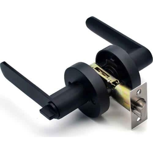 Door lock handle lock high-grade zinc alloy handle lock three-pole spherical door lock bedroom bathroom hardware accessories