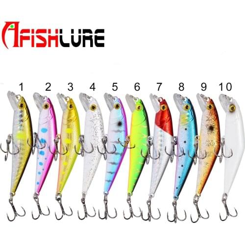HL13 Minnow Bait 66mm 8g Fishing Lures Sinking with Trebke Hooks Swimbait Hard Lure for Carp Fishing Lure Fishing