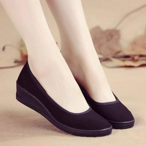 New Fashion Women Flats Shoes Comfortable Flat canvas Spring Summer Shoes Female Comfortable white black Slip On Shoes For Women