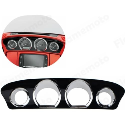 Motorcycle Stereo Accent speedometer Gauge plate Trim Kit For Harley Touring Street Glide Electra Glide FLHT CVO 2014-2019 up