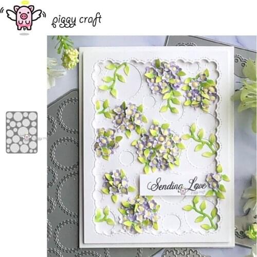 Piggy Craft metal cutting dies cut die mold Circle rectangle frame Scrapbook paper craft knife mould blade punch stencils dies