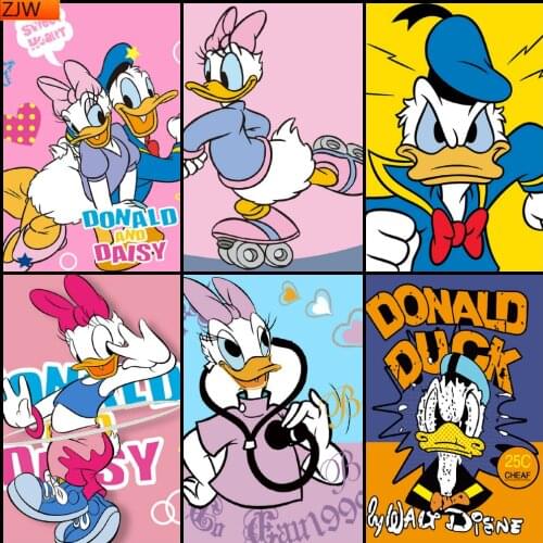 DIY Diamond Painting Donald Duck Diamond Mosaic Cross Stitch Kits Full Diamond Embroidery Room Decoration Disney