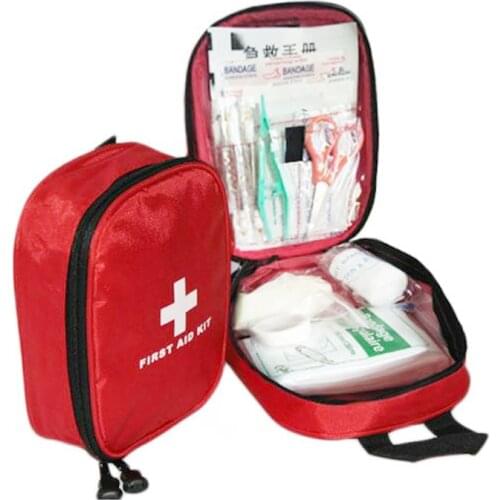 38pcs/lot First Aid Emergency Kit Outdoor Canvas Waterproof For Family Camping Travel Emergency Treatment DJB011