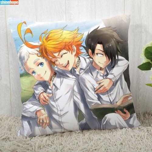 Pillow Cover Customize The Promised Neverland Pillowcase Modern Home Decorative Pillow Case 45X45cm,40X40cm