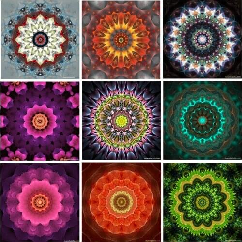 New Diamond Embroidery Patchwork Mosaic Needlework 5D Diy Diamond Painting Mandala Cross Stitch Full Square Rhinestone Pictures