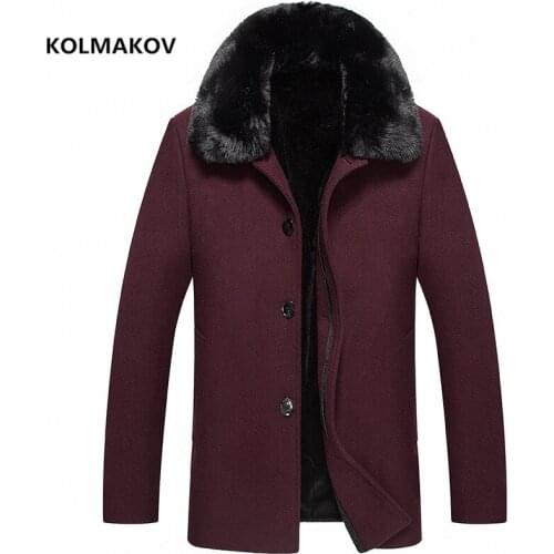 2020 new arrival winter coat high quality wool thicked trench coat men,mens wool jackets ,plus-size M-4XL