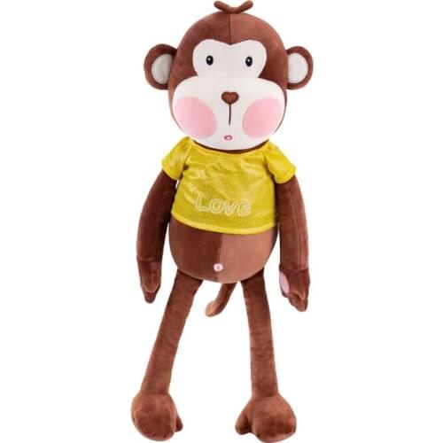 Couple LOVE monkey plush toy cute dumb cute doll rag doll give girlfriend gift wholesale