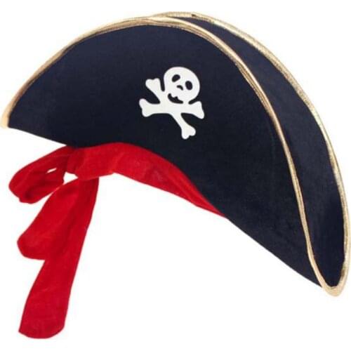 Caribbean Pirate Hat Halloween Accessories Skull Hat Piracy Hats Corsair Cap Party Props Cosplay Costume Theater Cosplay Props