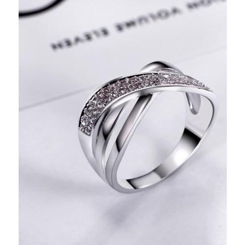 Luxury Engagement Rings Setting with AAA Cubic Zirconia Lead Free Engagement ring Free Shipping