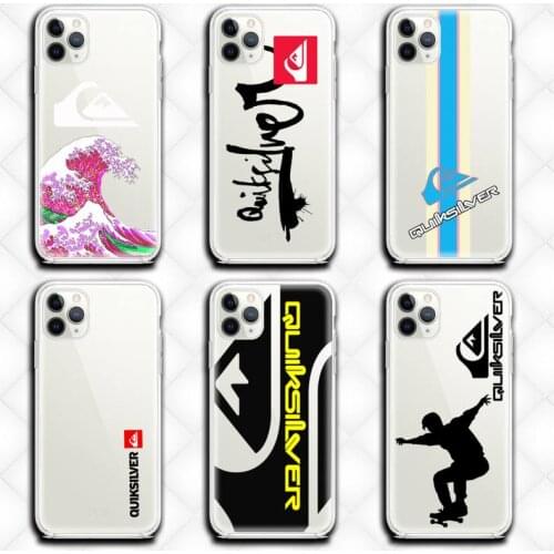 Luxury surf skateboard brand Phone Case Clear for iphone 12 11 Pro max mini XS 8 7 6 6S Plus X 5S SE 2020 XR cover
