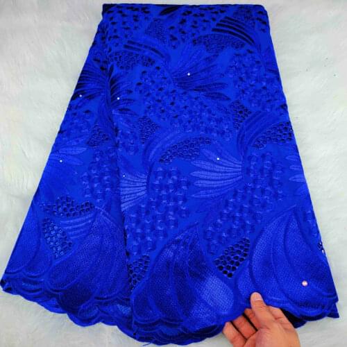 Swiss Lace Fabric 2021 Latest Cotton Embroidery African Fabrics Swiss Voile Lace In Switzerland Nigerian Lace Fabric 5yards