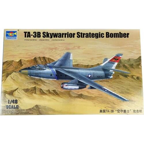 Trumpeter 02870 1/48 TA-3B SkyWarrior Ground Attack Aircraft Attacker Model Kit TH07226-SMT6