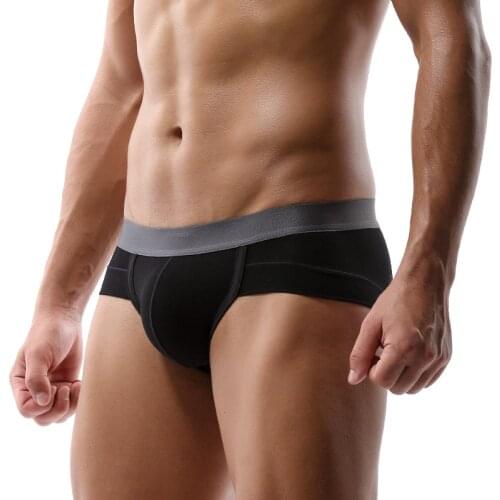 Sexy Mens Briefs Underwear Soft Modal Panties Homme Breathable Low Rise U Convex Pouch Underpants Male Cueca Calzoncillo Ropa