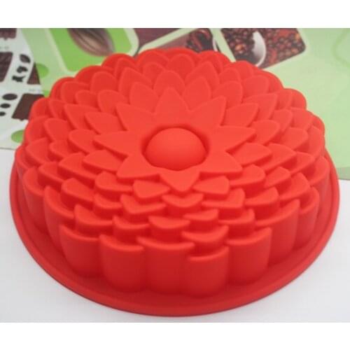 Sunflower shape silicone cake mold DIY birthday cake FDA quality high temperature