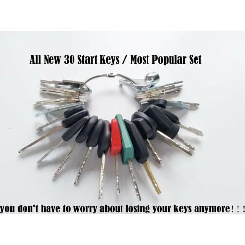 All New 30 Keys Heavy Equipment / Construction Ignition Key Set Most Popular Set
