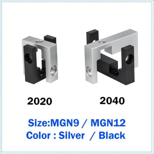 BLV Ender-3 3D Printer Parts 2020 2040 Profile Fixed Block With Screw Kit For MGN12 Linear Guide Fixed Block