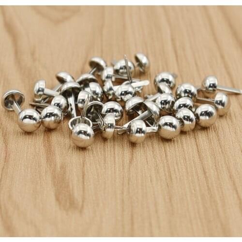 200PCS/pack Metal Two-feet Brad Studs Spikes Scrapbooking Embellishment Fastener Brads Crafts Pushpin Decoration