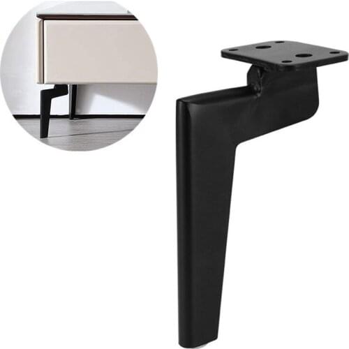 4Pcs/Set 175MM Furniture Table Legs Black Metal Sofa Cupboard Cabinet Furniture Leg Feet Stool Chair Leg Feet Accessories