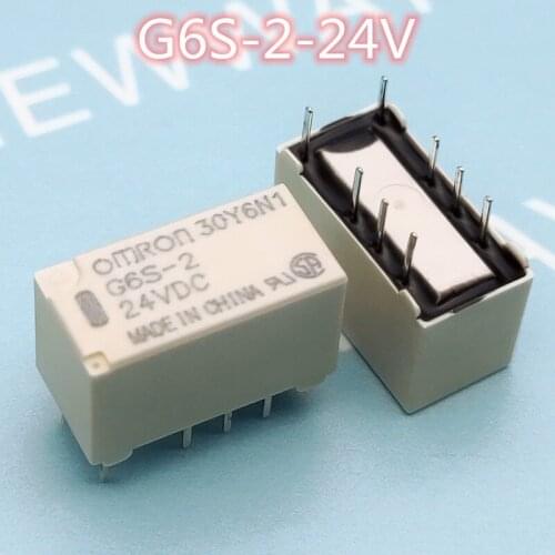 5Pcs/Lot Relay G6S-2-24V G6S-2-Dc24V G6S-2-24Vdc Dip8 New And Original
